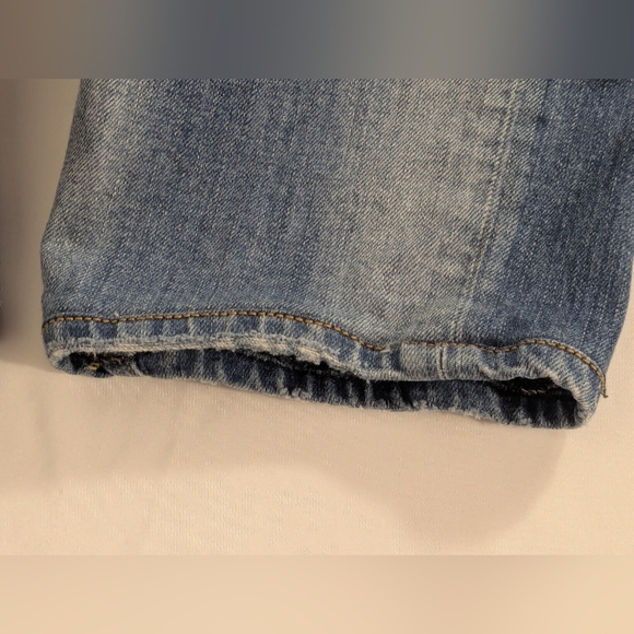 Hudson's the Blinder V2 Biker Jeans Light Blue Denim with Button Fly Size 33 - Picture 8 of 14